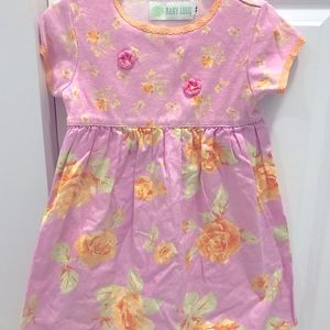 Baby Lulu Boutique Pink Orange Yellow Floral Spring Dress 4T